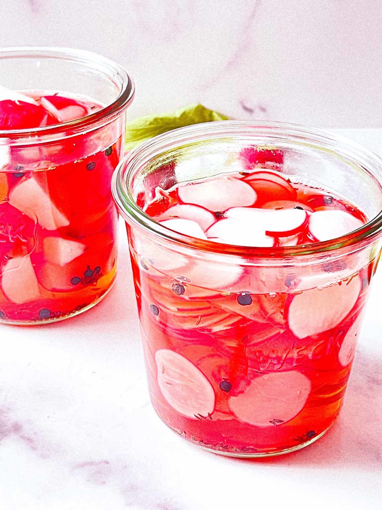 Quick Pickled Radishes - Basil Food Journal