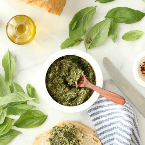 Vegan Basil Pesto - Basil Food Journal