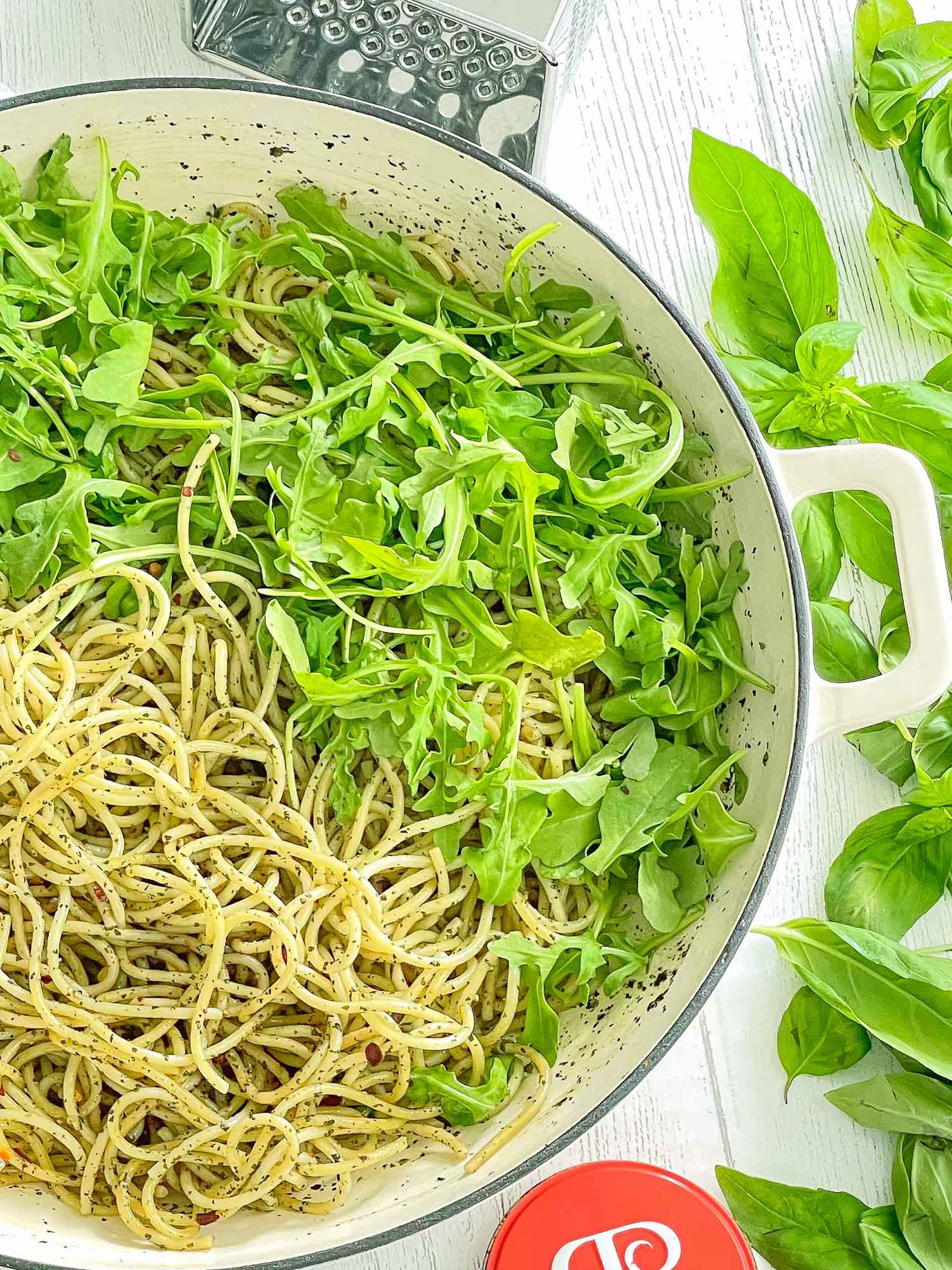 Peach and Arugula Salad