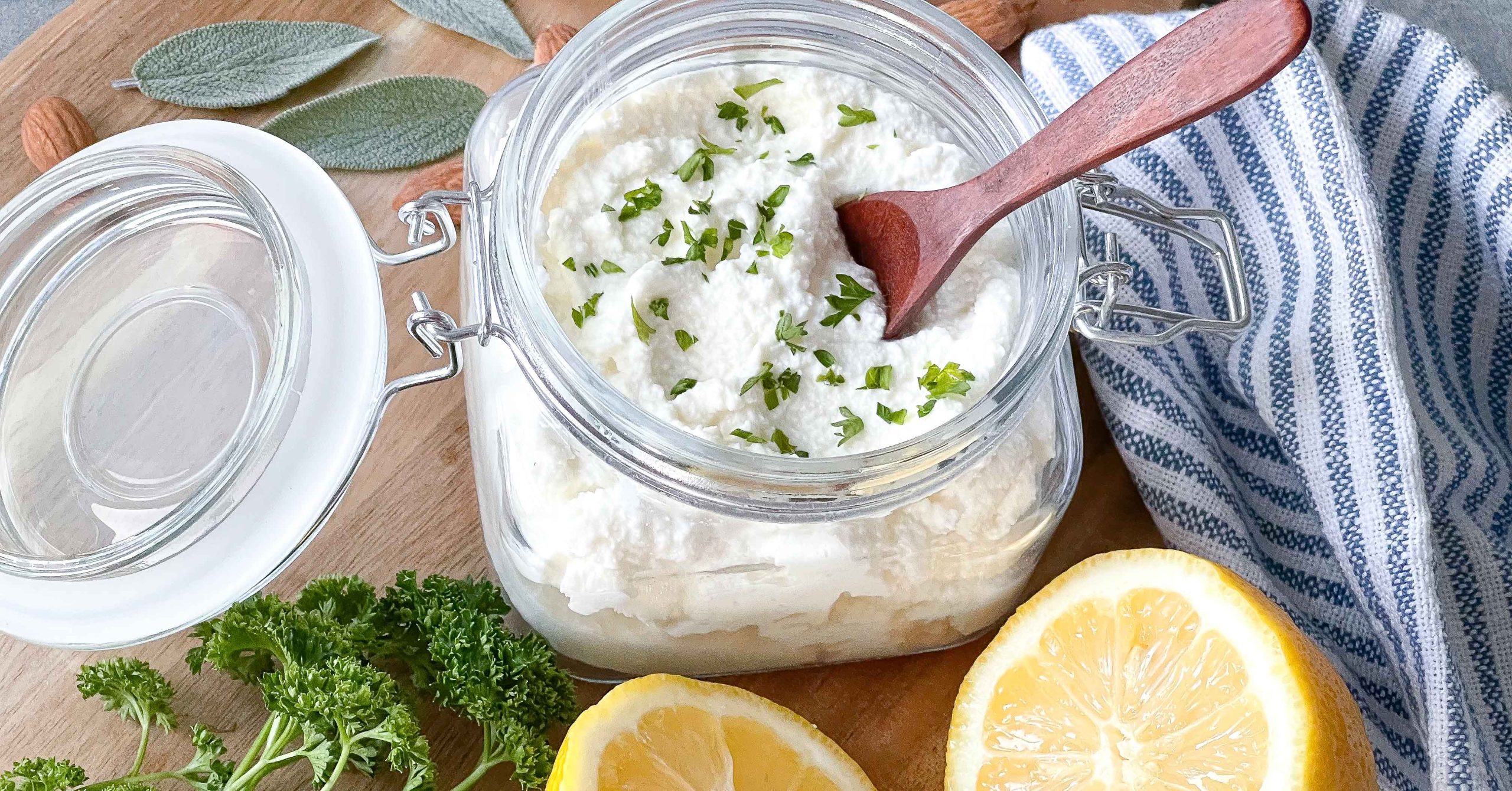 Vegan Ricotta Cheese Basil Food Journal