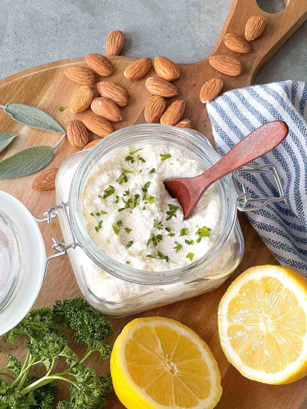 Vegan Ricotta Cheese Basil Food Journal