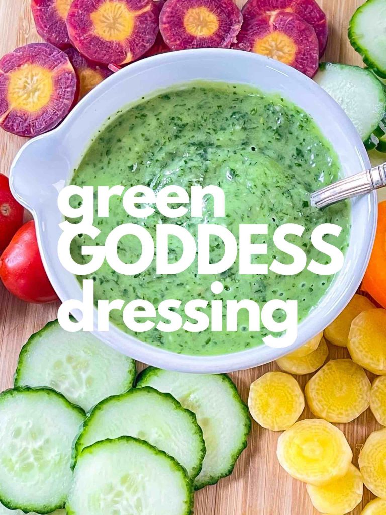 Dairy-free Green Goddess Dressing - Basil Food Journal