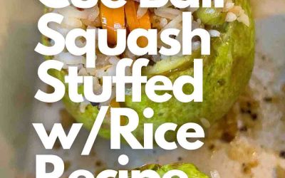 Cue Ball Squash Stuffed with Rice Recipe